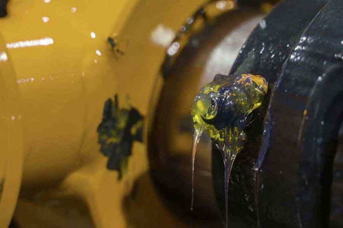 Grease dripping due to over-lubrication