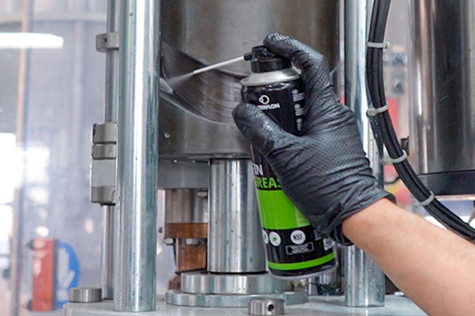 Aplicación de grasa alimentaria nsf en máquina embotelladora