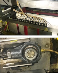 Bearings in palletizer