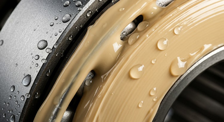 Rodamiento industrial lubricado con grasa resistente al agua