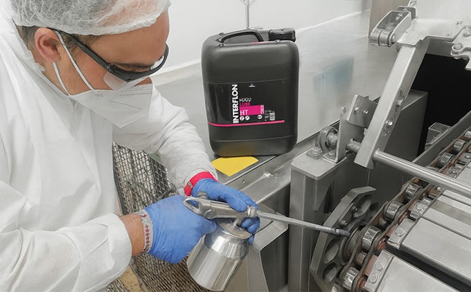 Lubricación de alta temperatura de cadenas de horno de pizzas con aceite Food Lube HT