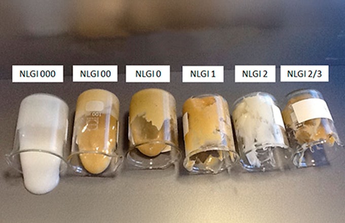 Diferentes tipos de grasas según NLGI