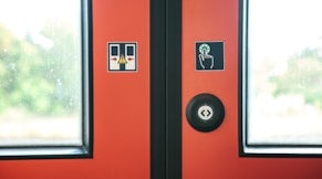 Train door seals