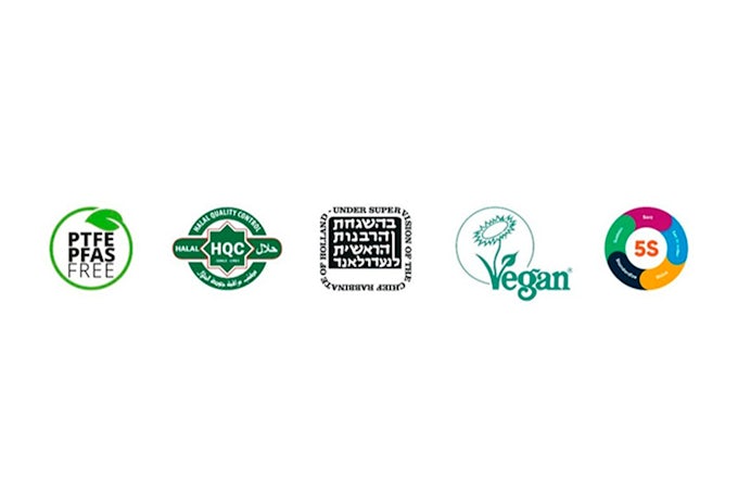 Certificaciones de lubricantes alimentarios Interflon: PFAS Free, Halal, Kosher, Vegana y metodología 5S