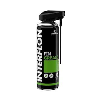 Interflon Fin Grease Aerosol. High-performance spray grease for durable lubrication and protection against wear and moisture.